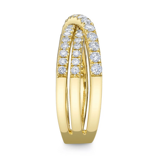 Shy Creation 14K Gold Diamond Bridge Band