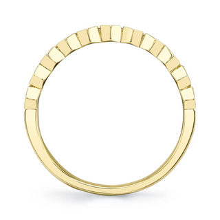 Shy Creation 14K Gold Baguette Cut Diamond Half Band