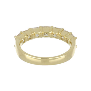 Tenenbaum 18K Gold Asscher Cut Diamond Seven Stone Band
