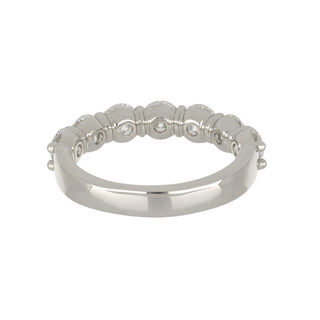 Tenenbaum Platinum Seven Stone Round Diamond Band