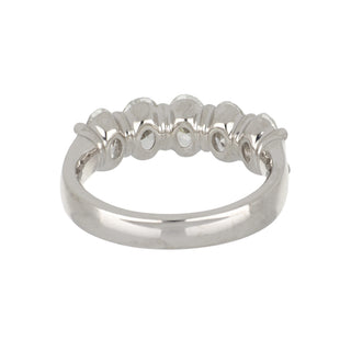 Tenenbaum Platinum Five Stone Oval Diamond Band