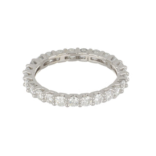 Tenenbaum 18K White Gold 1.50ct Shared Prong Diamond Eternity Band