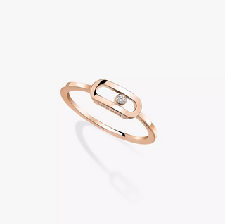Messika 18K Rose Gold Move Uno Diamond Ring