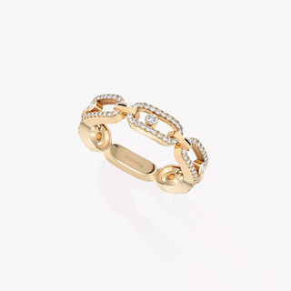Messika 18K Gold Move Link Multi Pavé Diamond Ring