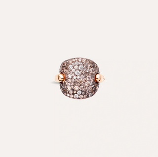 Pomellato 18K Rose Gold Diamond Sabbia Ring