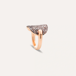 Pomellato 18K Rose Gold Diamond Sabbia Ring
