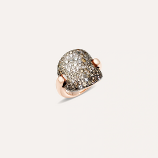Pomellato 18K Rose Gold Diamond Sabbia Ring