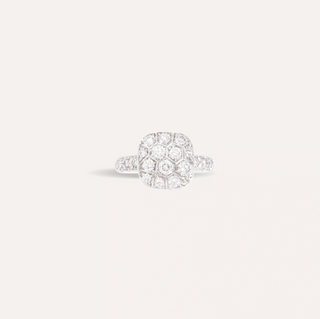 Pomellato Two-Tone 18K Gold Diamond Nudo Maxi Ring