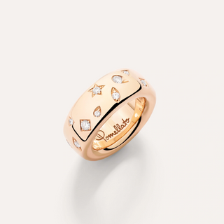 Pomellato 18K Rose Gold Diamond Iconica Medium Ring