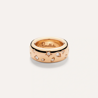 Pomellato 18K Rose Gold Diamond Iconica Medium Ring