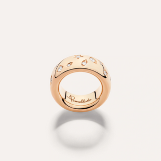 Pomellato 18K Rose Gold Diamond Iconica Medium Ring