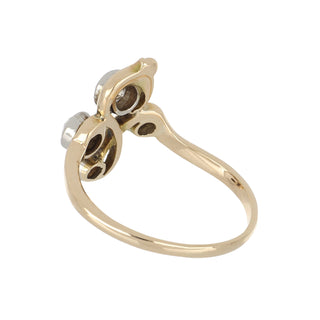 Art Nouveau Diamond Stylized Floral Ring