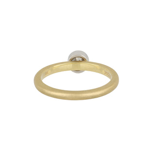 Two-Tone Old European-Cut Diamond Solitaire Ring