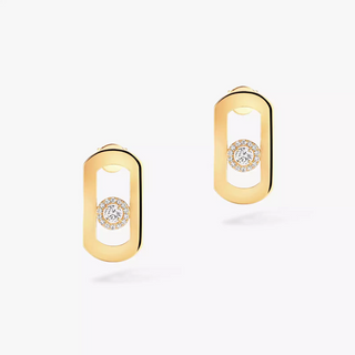 Messika 18K Gold So Move Diamond Link Earrings