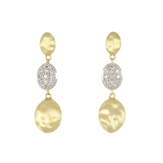 Estate Marco Bicego Siviglia Pave Diamond Drop Earrings