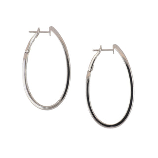 Tenenbaum Collection 18K White Gold Diamonds Hoop Earrings