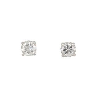 Tenenbaum 18K White Gold Diamond Stud Earrings