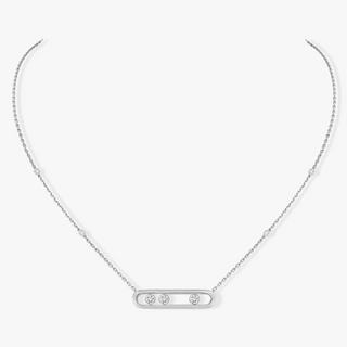 Messika 18K White Gold Diamond "Move" Pendant Necklace