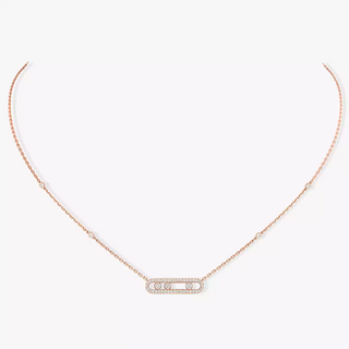 Messika 18K Rose Gold Baby Move Pavé Diamond Necklace