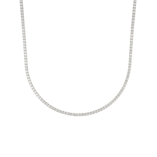 Tenenbaum 18K White Gold 6.30ct Diamond Line Necklace