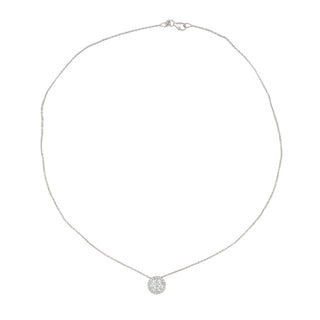 Estate 18K White Gold Diamond Pendant