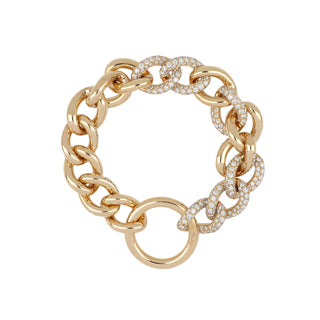 Pomellato 18K Rose Gold Catene Diamond Link Bracelet