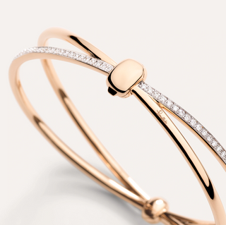 Pomellato 18K Gold Together Diamond Bangle