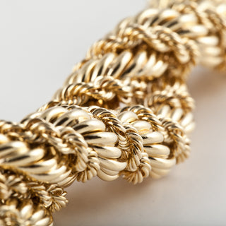 Vintage Tiffany & Co. Sclumberger Double Rope Bracelet with Diamonds
