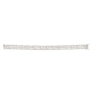 Estate 18K Gold Diamonds Chain Bracelet