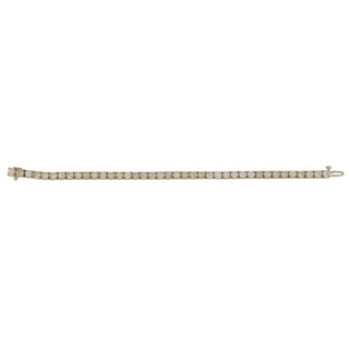 Vintage 18K Gold Diamonds Line Bracelet