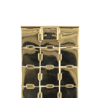 Aletto Brothers 18K Gold Pyramid Link Bracelet with Diamonds