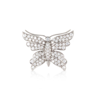Tiffany & Co. Platinum Diamond Butterfly Brooch