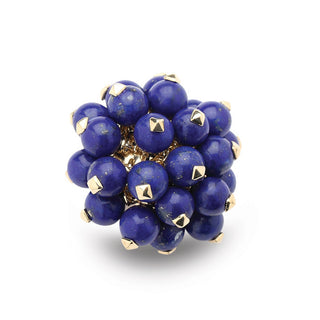 Aletto Brothers 18K Gold Lapis Bead Ring