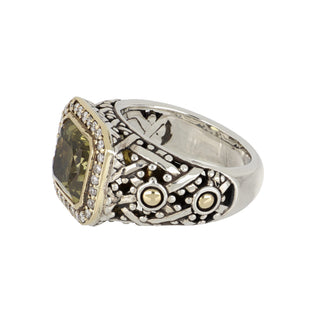 Estate John Hardy Two-Tone Citrine Batu Sari Ring