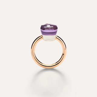 Pomellato 18K Rose Gold Amethyst Nudo Classic Ring