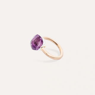 Pomellato 18K Rose Gold Amethyst Nudo Classic Ring