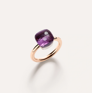 Pomellato 18K Rose Gold Amethyst Nudo Classic Ring