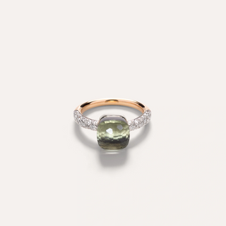 Pomellato 18K White Gold Prasiolite Nudo Petit Ring