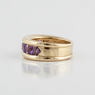 Estate Tiffany & Co. 18K Gold Amethyst Band
