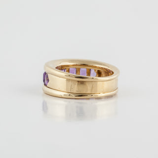 Estate Tiffany & Co. 18K Gold Amethyst Band