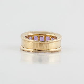 Estate Tiffany & Co. 18K Gold Amethyst Band