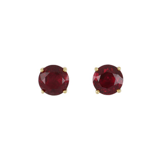 Vintage Tiffany & Co. Two-Tone Ruby Stud Earrings