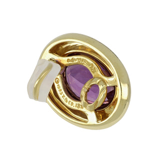 Vintage Tiffany & Co. 18K Gold Paloma Picasso Amethyst Clip Earrings