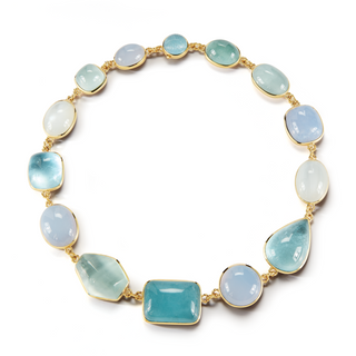 Seaman Schepps 18K Gold Multi Gemstone Athena Necklace