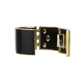 David Webb 18K Gold Ebony Bangle Bracelet