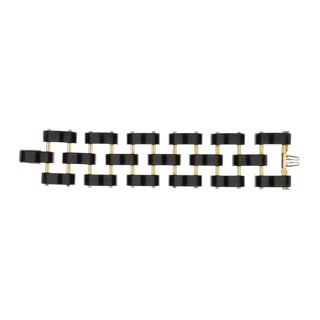 Aletto Brothers 18K Gold Black Onyx Bridge Bracelet