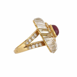 Boucheron 18K Gold Diamonds with Rock Crystal Suite