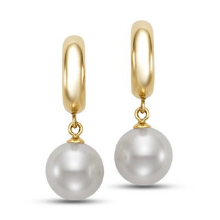Mastoloni 14K Gold Freshwater Pearl Drop Earrings
