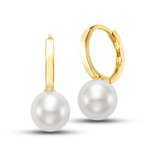 Mastoloni 14K Gold Freshwater Pearl Drop Earrings