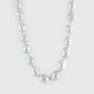 Estate Mikimoto 18K White Gold Cultured Baroque Pearl Necklace